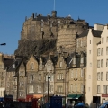 Edinburgh Castle from the Grassmarket